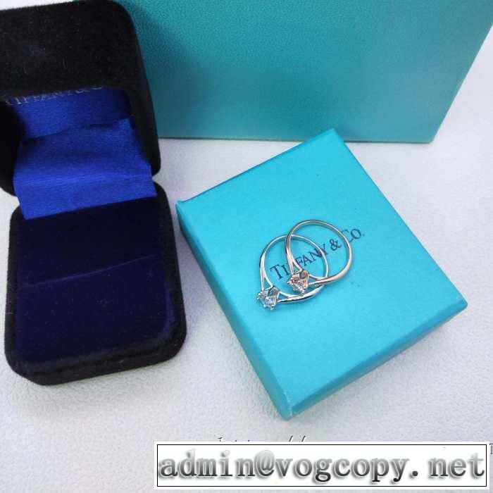 《2019年》今、注目のストリート リング/指輪 派手にはなりすぎず ティファニー Tiffany&Co 2色可選 特に夏は人気アイテム