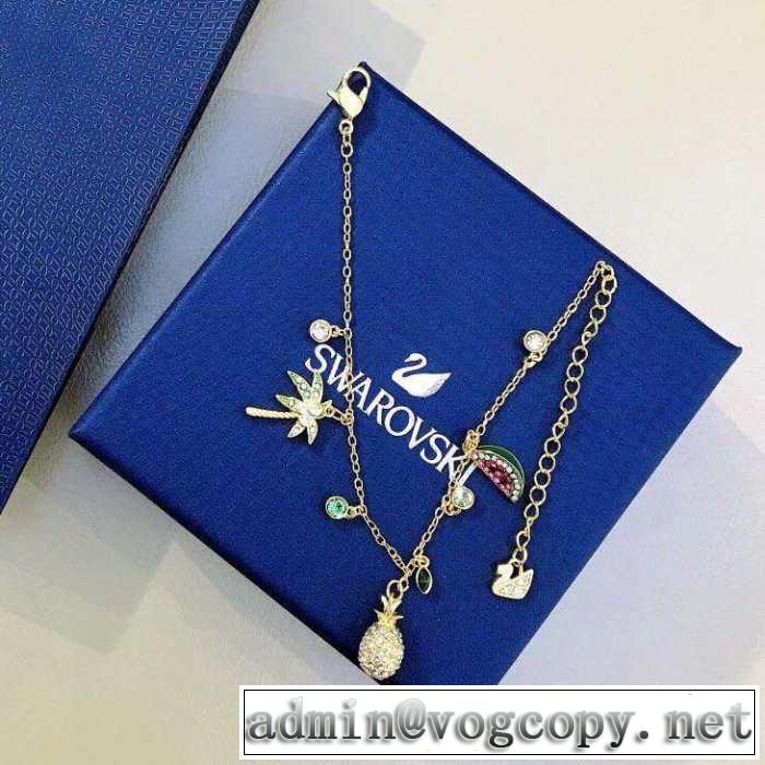 ブレスレット 2019年最新ファッション 春夏シンプルファッションでOK！ スワロフスキー SWAROVSKI