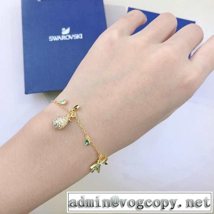 ブレスレット 2019年最新ファッション 春夏シンプルファッションでOK！ スワロフスキー SWAROVSKI