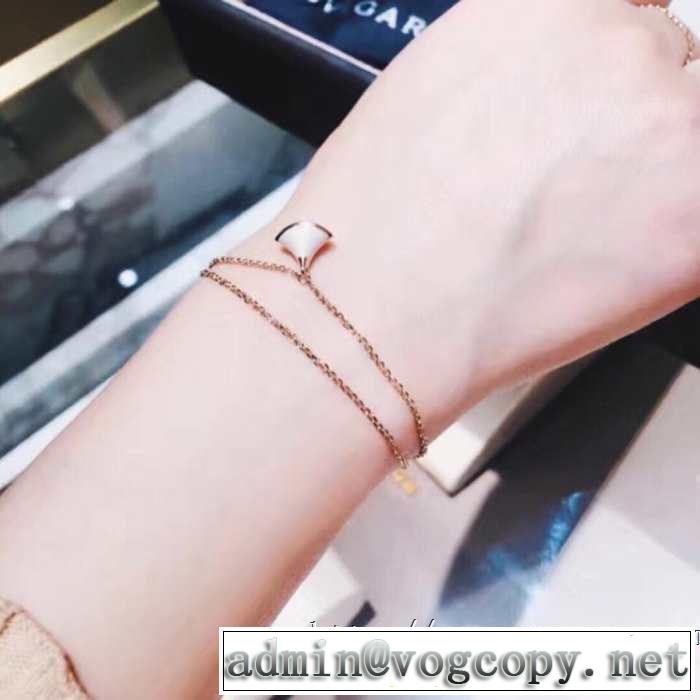 2019夏色っぽさ ブルガリ BVLGARI おしゃれデザインも大人気 ブレスレット 4色可選 夏の王道　適度な上品さ