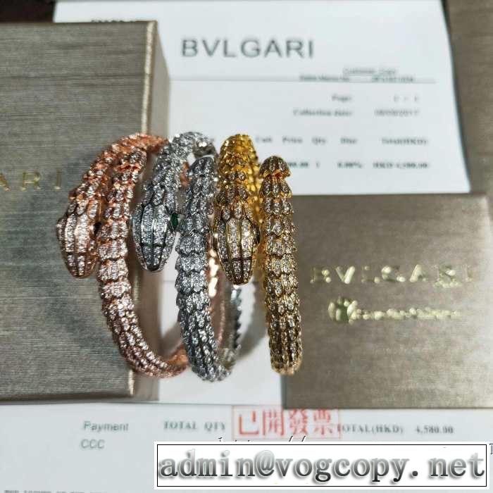 3色可選オシャレ印象で人気の高い ブルガリ BVLGARI 2019即旬な装いに ブレスレット お洒落トレンド人気