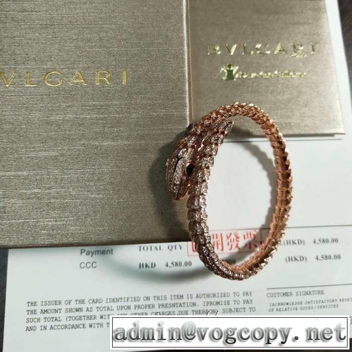 3色可選オシャレ印象で人気の高い ブルガリ BVLGARI 2019即旬な装いに ブレスレット お洒落トレンド人気
