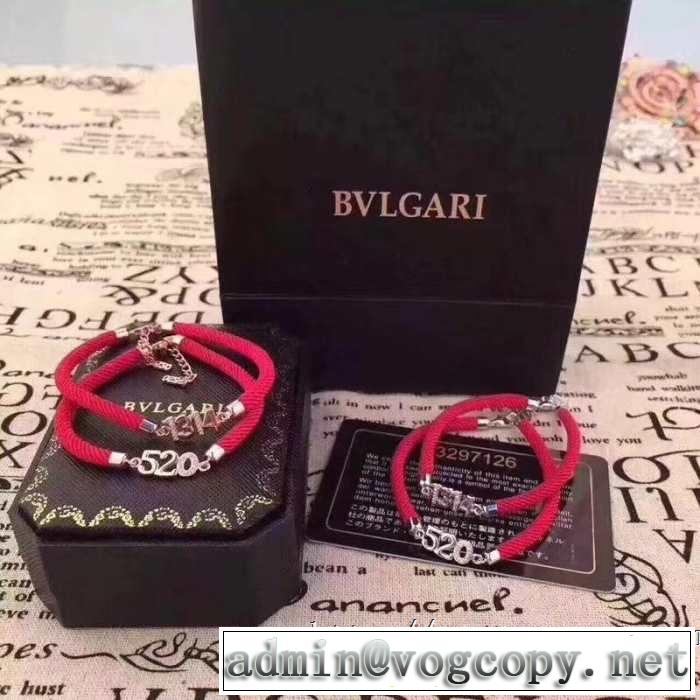きちんと感が抜群 ブルガリ BVLGARI ブレスレット2019年の夏のマスト  2色可選 きれいめ上品に