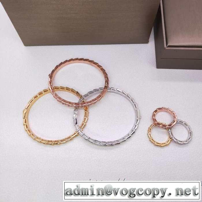 ぜひ今年のトレンドをチェック ブルガリちょっと大人の印象  BVLGARI 2019年春夏流行ファッションブレスレット 3色可選