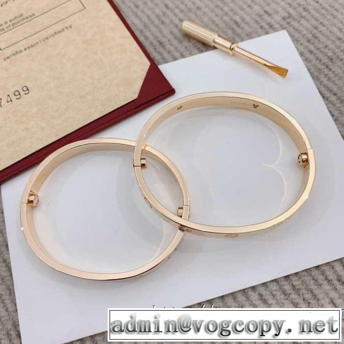 大人っぽく着こなし カルティエ 春夏の流行り2019新品 CARTIER ブレスレット 2色可選 好印象な上品スタイル