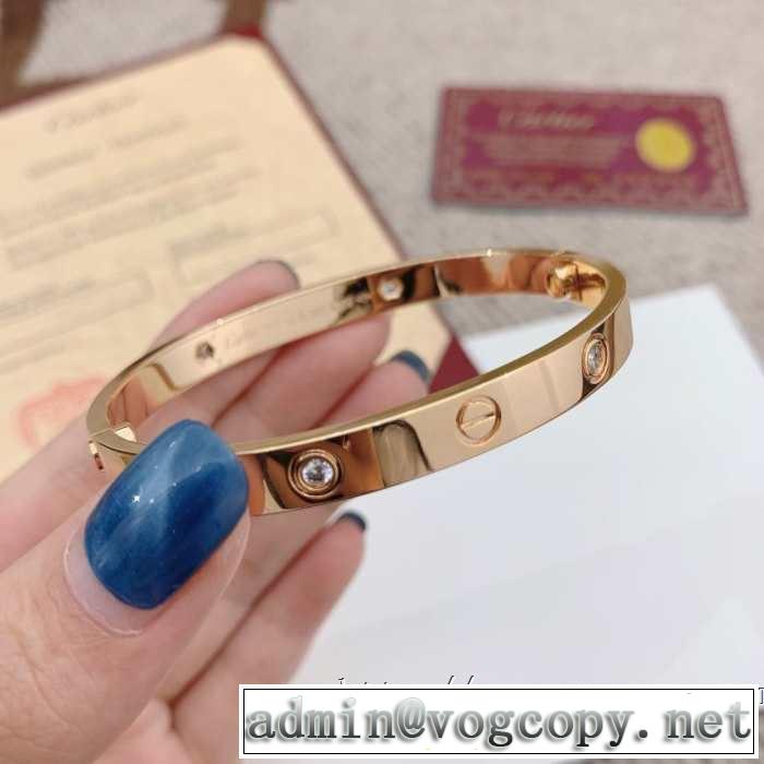大人っぽく着こなし カルティエ 春夏の流行り2019新品 CARTIER ブレスレット 2色可選 好印象な上品スタイル