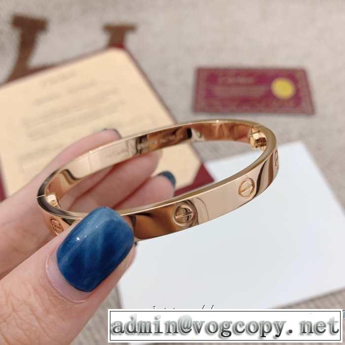 大人っぽく着こなし カルティエ 春夏の流行り2019新品 CARTIER ブレスレット 2色可選 好印象な上品スタイル