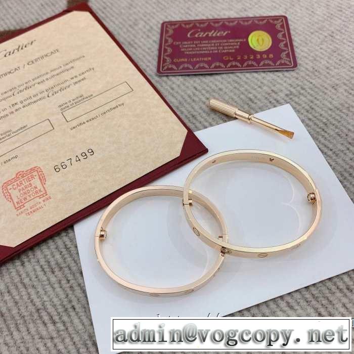 大人っぽく着こなし カルティエ 春夏の流行り2019新品 CARTIER ブレスレット 2色可選 好印象な上品スタイル