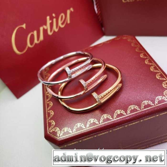 ブレスレット 大人のカジュアルスタイル カルティエ2019春夏は人気定番 CARTIER  洗練された印象に 3色可選