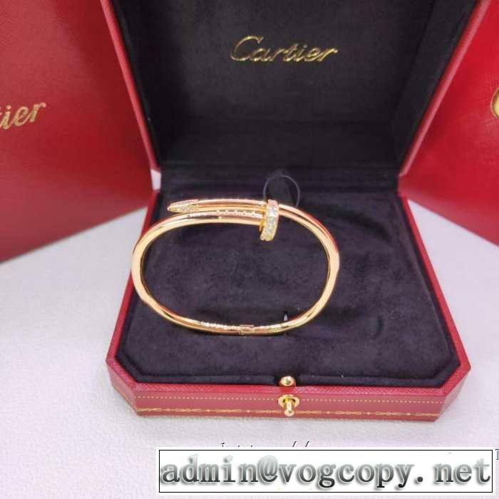 ブレスレット 大人のカジュアルスタイル カルティエ2019春夏は人気定番 CARTIER  洗練された印象に 3色可選