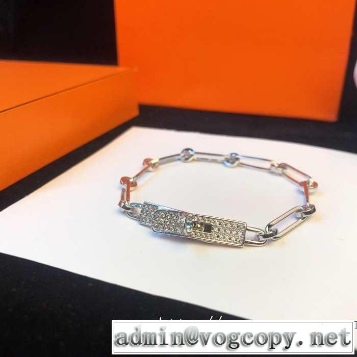 オシャレ印象で人気の高い  2019即旬な装いに エルメス HERMES ブレスレット きちんと感が抜群