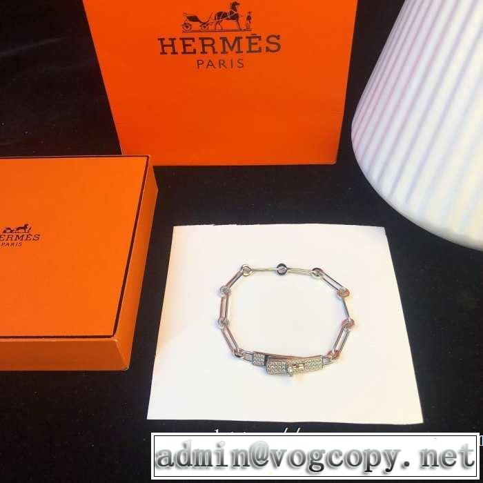 オシャレ印象で人気の高い  2019即旬な装いに エルメス HERMES ブレスレット きちんと感が抜群