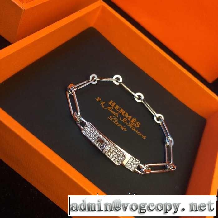 オシャレ印象で人気の高い  2019即旬な装いに エルメス HERMES ブレスレット きちんと感が抜群