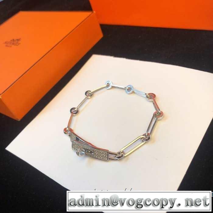 オシャレ印象で人気の高い  2019即旬な装いに エルメス HERMES ブレスレット きちんと感が抜群