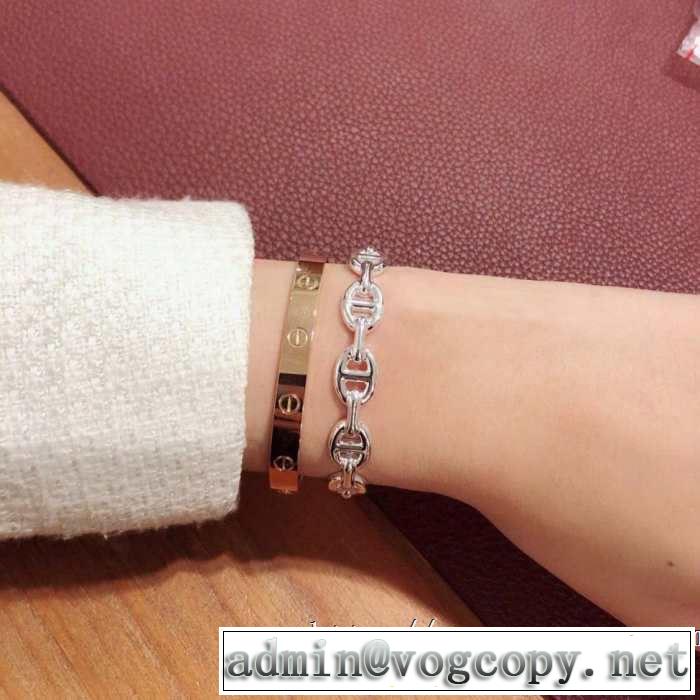 3色可選 きれいめ上品に ブレスレット 2019年の夏のマスト エルメス HERMES ぐっと鮮度がアップ