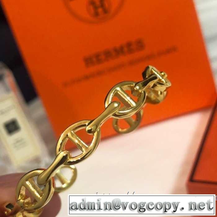 3色可選 きれいめ上品に ブレスレット 2019年の夏のマスト エルメス HERMES ぐっと鮮度がアップ
