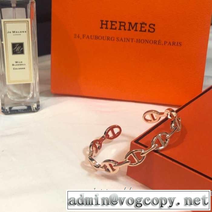 3色可選 きれいめ上品に ブレスレット 2019年の夏のマスト エルメス HERMES ぐっと鮮度がアップ