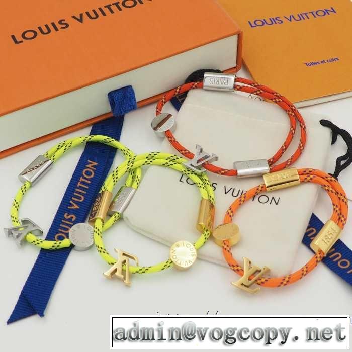 夏の大人カジュアルスタイル ルイ ヴィトン LOUIS VUITTON 2019年最新ファッション ブレスレット 多色可選 リッチな印象に