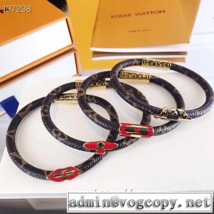 気持ちいい真夏日にぴったり ルイ ヴィトン  4色可選 LOUIS VUITTON おしゃれな夏ファッション2019 ブレスレット 