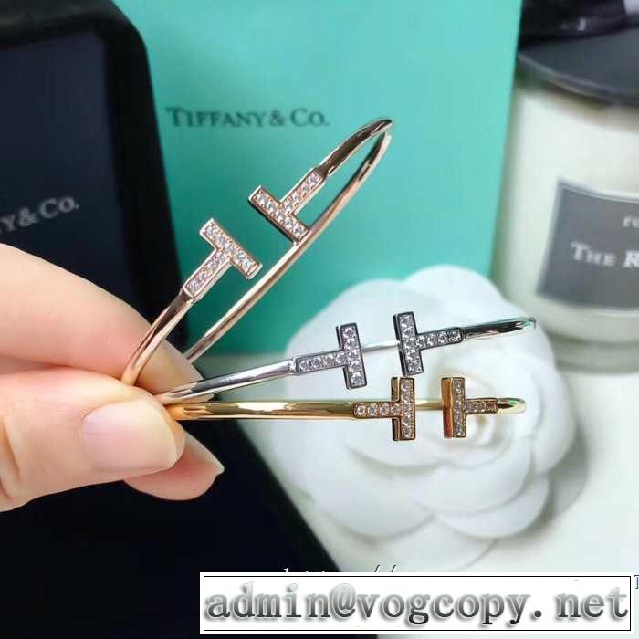 ブレスレット キレイめ感が強い ティファニー 春夏の流行り2019新品 Tiffany&Co 3色可選 甘過ぎず大人な印象に 