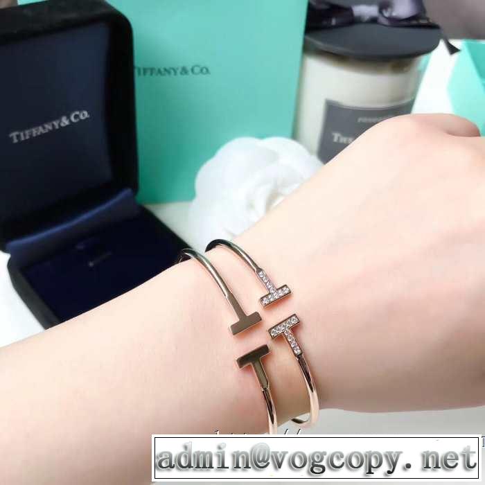 ブレスレット キレイめ感が強い ティファニー 春夏の流行り2019新品 Tiffany&Co 3色可選 甘過ぎず大人な印象に
