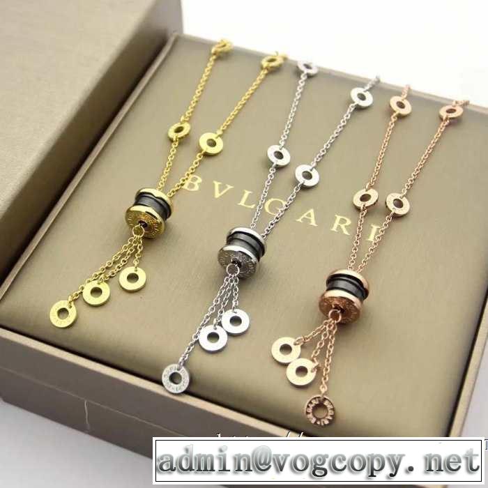 ネックレス 3色可選 2019春夏トレンドアイテム 今シーズン注目のデザイン ブルガリ BVLGARI