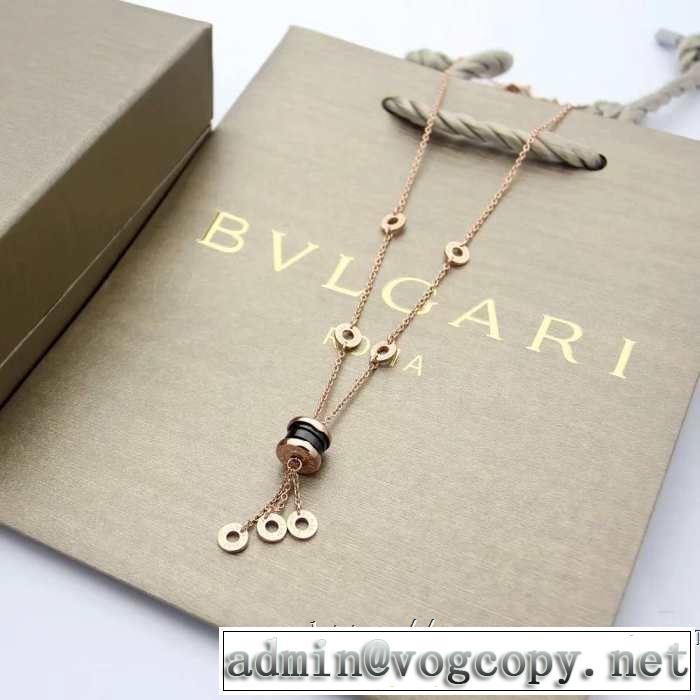 ネックレス 3色可選 2019春夏トレンドアイテム 今シーズン注目のデザイン ブルガリ BVLGARI