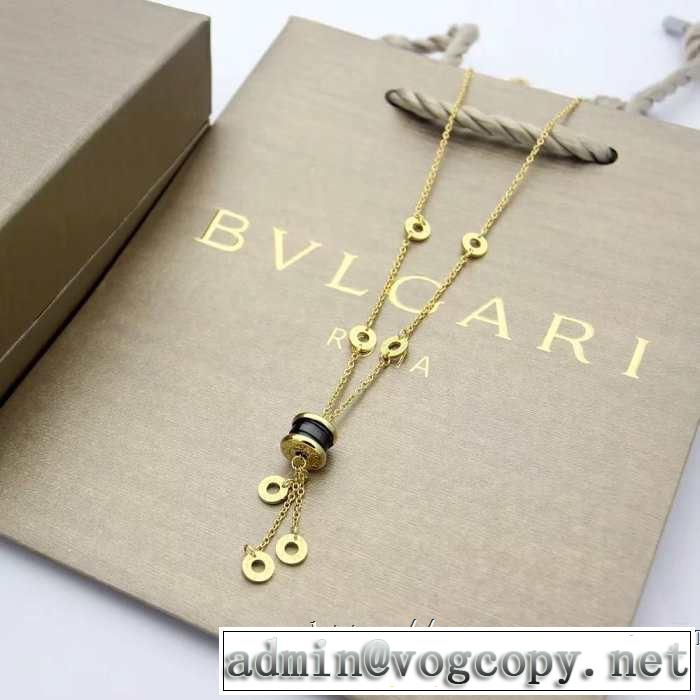 ネックレス 3色可選 2019春夏トレンドアイテム 今シーズン注目のデザイン ブルガリ BVLGARI