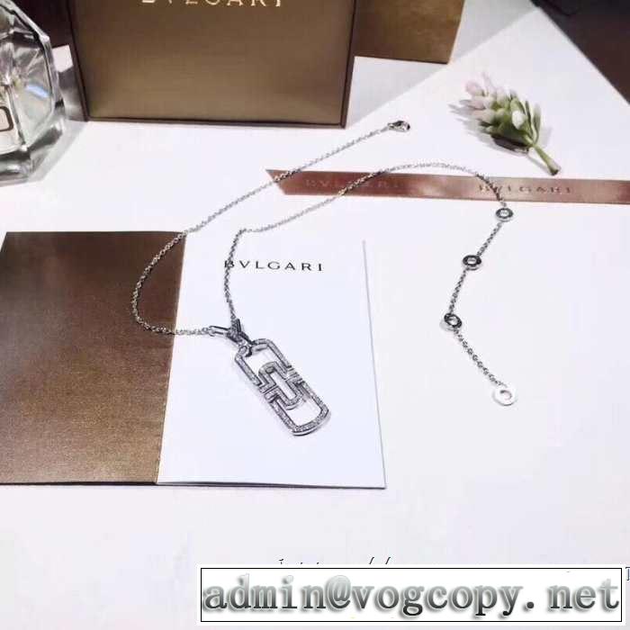 オシャレ印象で人気の高い 2019春夏は人気定番 ブルガリ BVLGARI ネックレス 2色可選