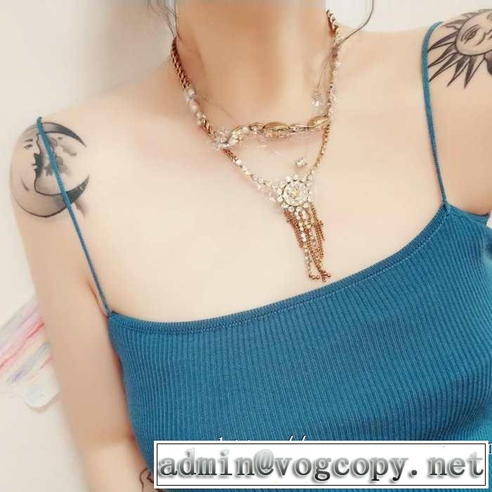 一気にトレンド感満載な着こなし 春夏の流行り2019新品 ディオール DIOR ネックレス