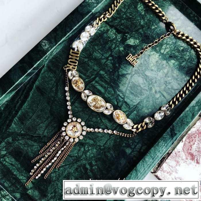 一気にトレンド感満載な着こなし 春夏の流行り2019新品 ディオール DIOR ネックレス
