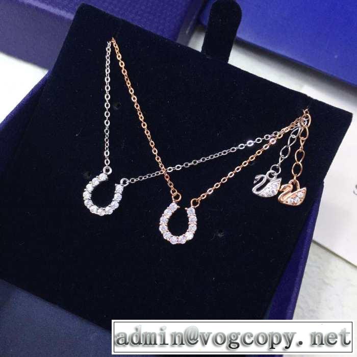オシャレ印象で人気の高い 2019春夏は人気定番 スワロフスキー SWAROVSKI ネックレス 2色可選