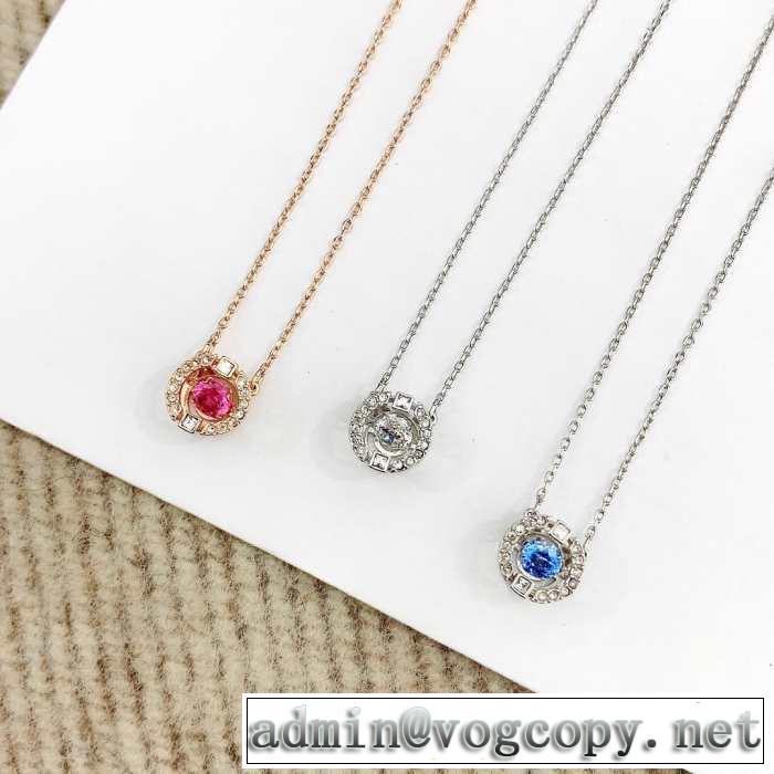 今流行りの最新コレクション 2019春夏のトレンド新商品 スワロフスキー SWAROVSKI ネックレス 3色可選