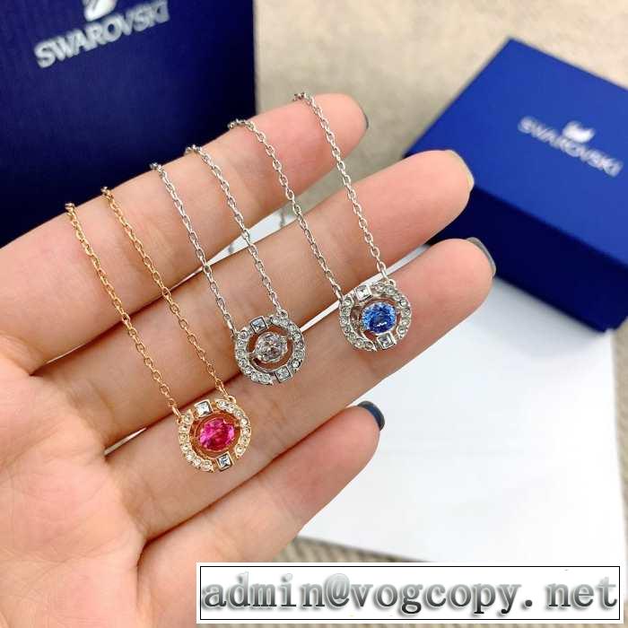 今流行りの最新コレクション 2019春夏のトレンド新商品 スワロフスキー SWAROVSKI ネックレス 3色可選