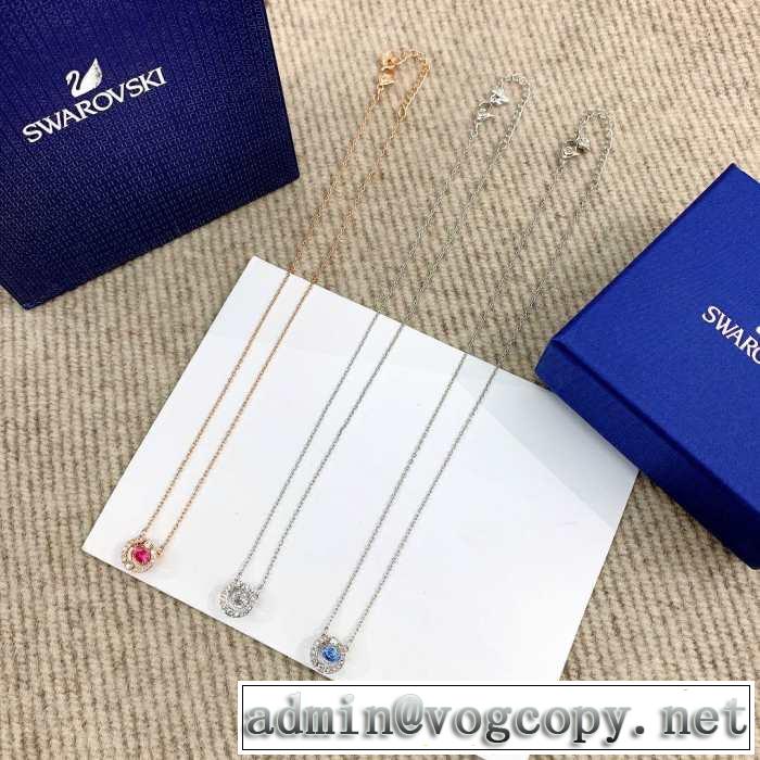 今流行りの最新コレクション 2019春夏のトレンド新商品 スワロフスキー SWAROVSKI ネックレス 3色可選
