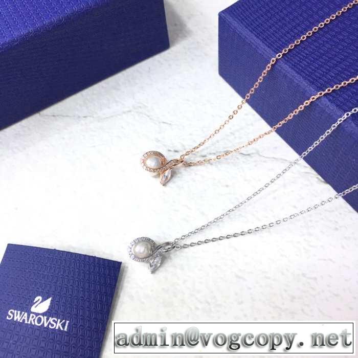 春夏らしい爽やかさ スワロフスキー SWAROVSKI ネックレス 2色可選 【2019春夏】最新コレクショ