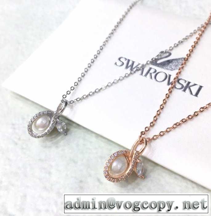 春夏らしい爽やかさ スワロフスキー SWAROVSKI ネックレス 2色可選 【2019春夏】最新コレクショ
