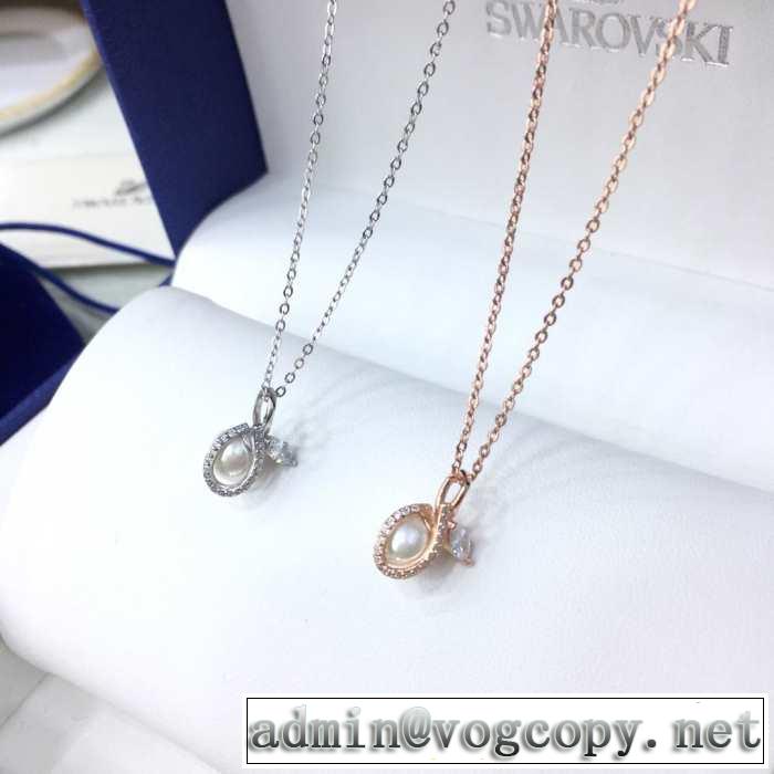 春夏らしい爽やかさ スワロフスキー SWAROVSKI ネックレス 2色可選 【2019春夏】最新コレクショ