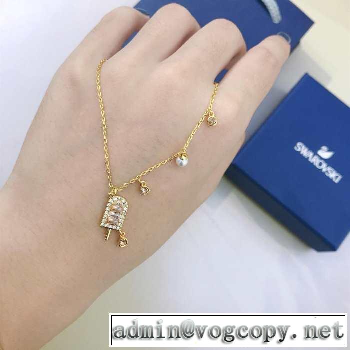 スワロフスキー SWAROVSKI ネックレス 大人カジュアル夏ファッション2019 夏先に大活躍する