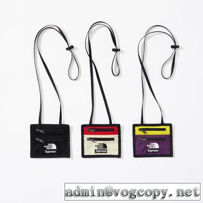  今風の着こなし新品 Supreme TNF Expedition Travel Wallet 2019春夏は人気定番 ショルダーバッグ 3色可選