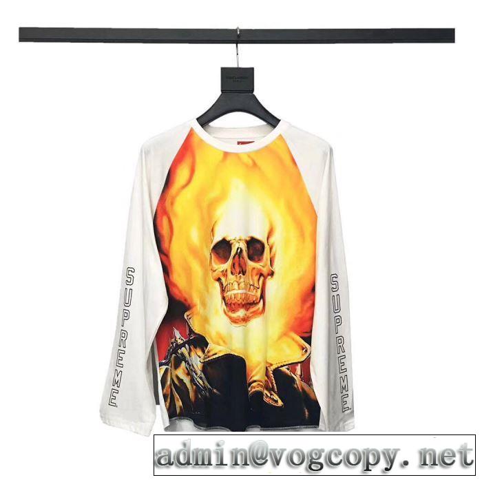  大人カジュアル夏ファッション2019 SUPREME Tシャツ/長袖 オシャレ印象で人気の高い 2色可選
