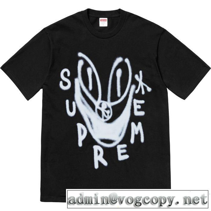  シュプリームSUPREMEリラックススタイルが実現  Tシャツ/ティーシャツ 2色可選 2019年春夏流行ファッション 