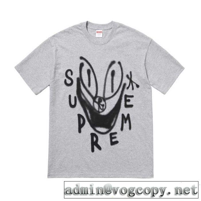 シュプリームSUPREMEリラックススタイルが実現  Tシャツ/ティーシャツ 2色可選 2019年春夏流行ファッション