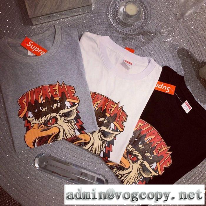 シュプリーム SUPREME 半袖Tシャツ 3色可選 2019年の春夏に着たい オシャレアイテム