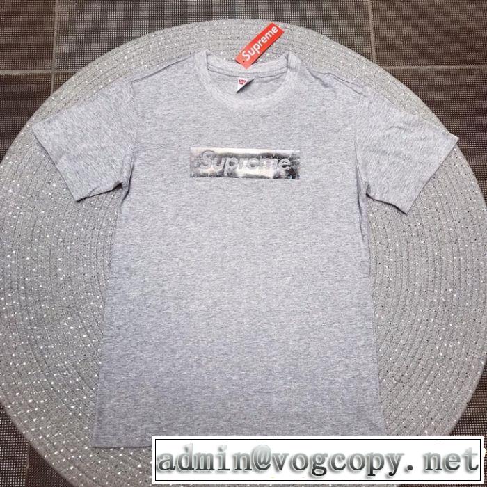 2019年春夏流行ファッション きれいめ上品に シュプリーム SUPREME 半袖Tシャツ 3色可選