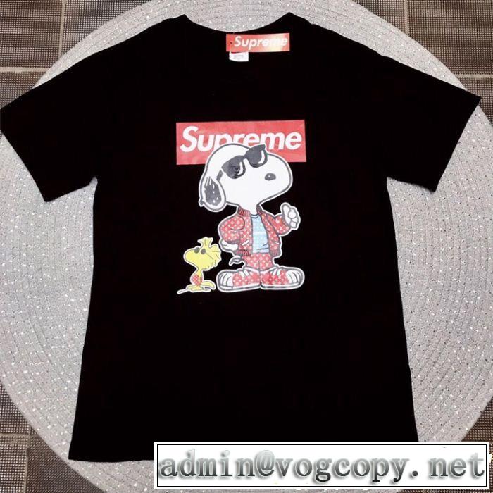 SUPREME 半袖Tシャツ 3色可選 2019夏ファション新品 カジュアルを一歩大人に シュプリーム