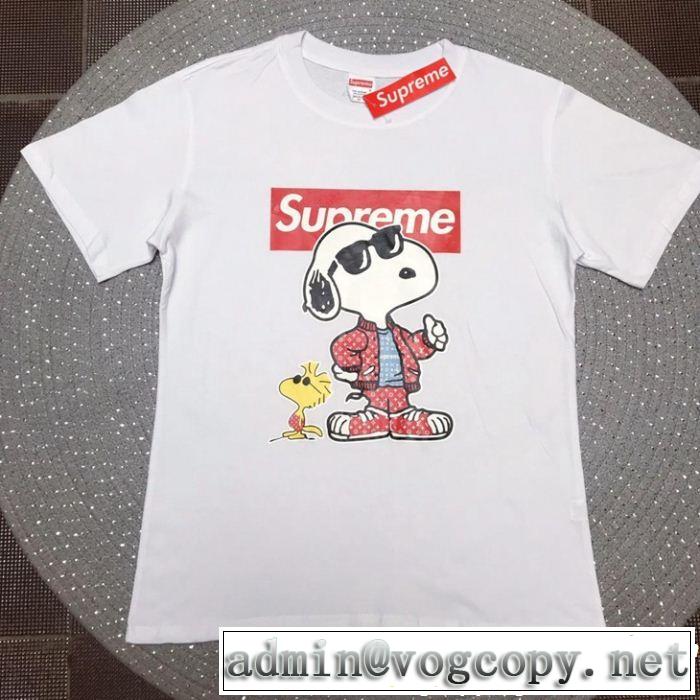 SUPREME 半袖Tシャツ 3色可選 2019夏ファション新品 カジュアルを一歩大人に シュプリーム