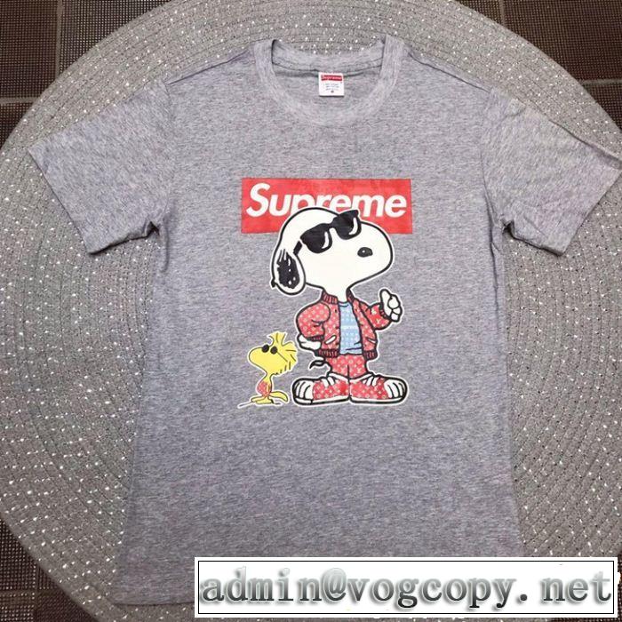SUPREME 半袖Tシャツ 3色可選 2019夏ファション新品 カジュアルを一歩大人に シュプリーム