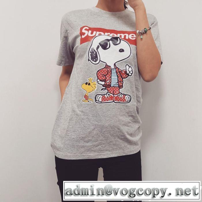 SUPREME 半袖Tシャツ 3色可選 2019夏ファション新品 カジュアルを一歩大人に シュプリーム