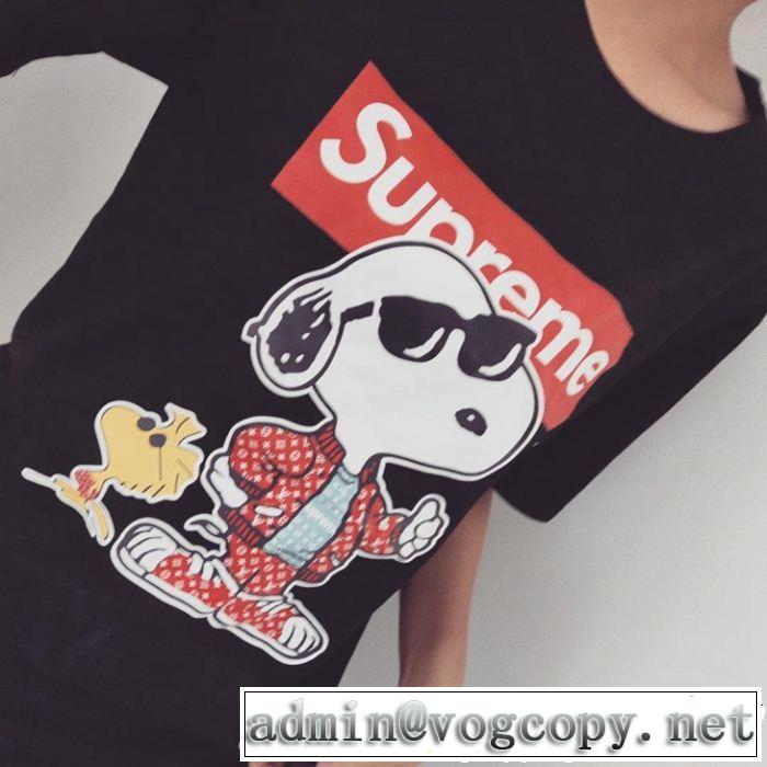 SUPREME 半袖Tシャツ 3色可選 2019夏ファション新品 カジュアルを一歩大人に シュプリーム